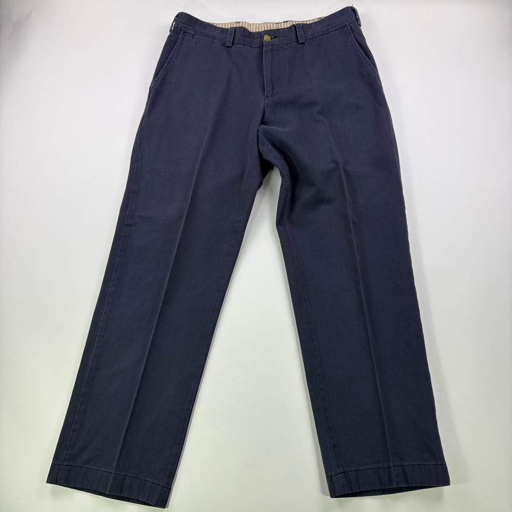 Bills Khakis M3 Trim Fit Chinos Mens 34 Navy Blue Cotton Made in USA Pants